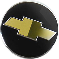 Колпачок на диски Chevrolet 59/56/10 черный,золото league