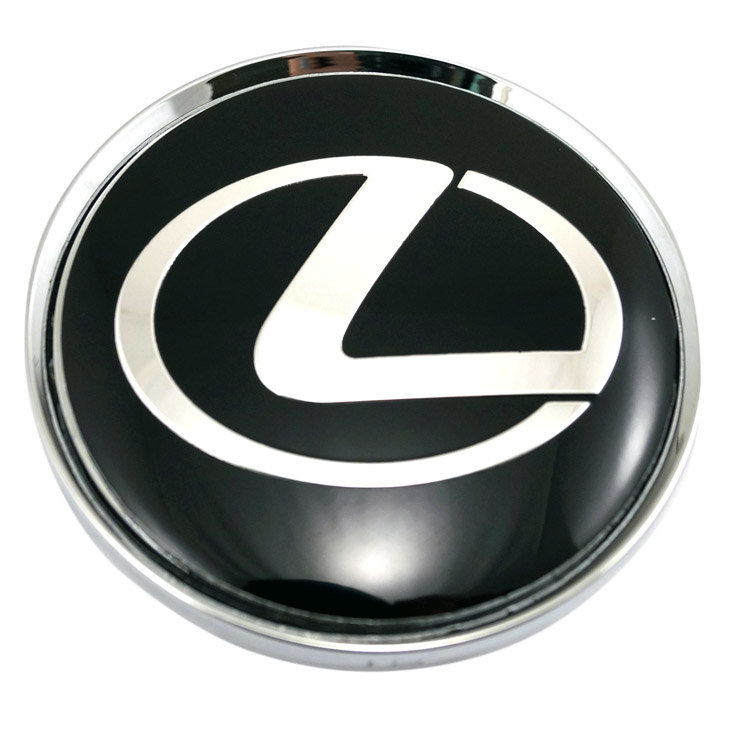 Заглушка литых дисков с логотипом Lexus (63/58/8) black - chrome