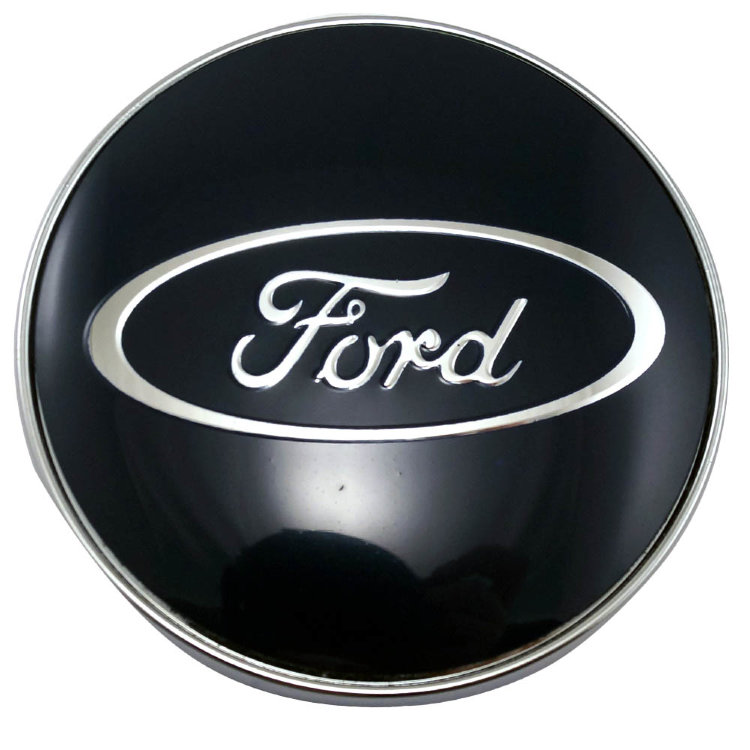 Колпачок ступицы Ford 60/56/9 black/chrome