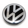 Колпачок на диски Volkswagen 68/62.5/10 черный и хром