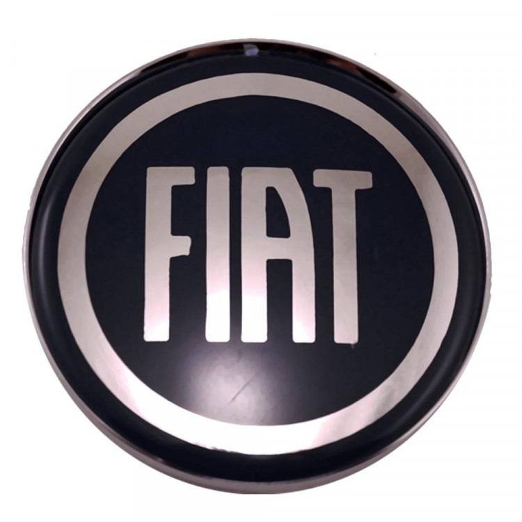 Колпачки на диски 62/56/8 со стикером Fiat черный