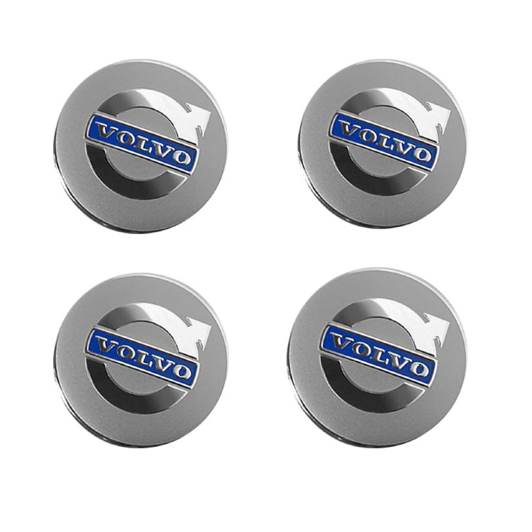 Наклейки на диски Volvo silver сфера 54 мм