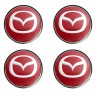 Колпачок ступицы Mazda (63/59/7) красный 