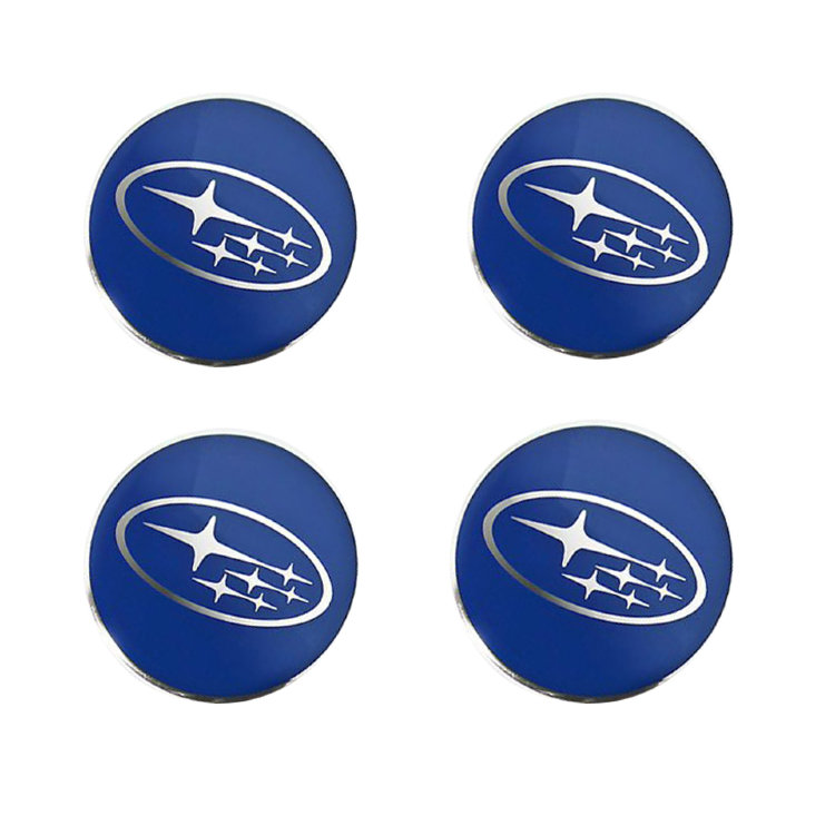 Наклейки на диски Subaru blue сфера 44.5 мм