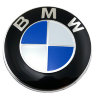 Колпачок ступицы BMW  
(56/53/11) black/chrome