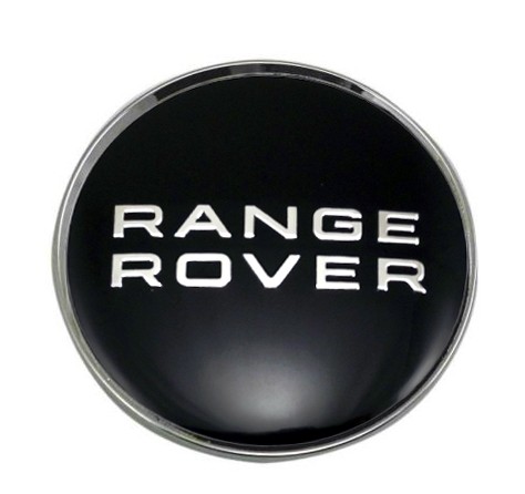 Заглушка для диска со стикером Range Rover (64/60/6) хром+черный