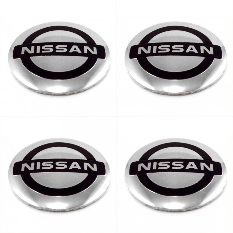 Наклейки на диски Nissan steel сфера 56 мм 
