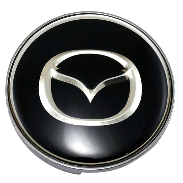 Колпачок на диски Mazda 68/57/12 черный хромированный 