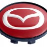 Колпачок на литые диски Mazda 58/50/11 красный 
