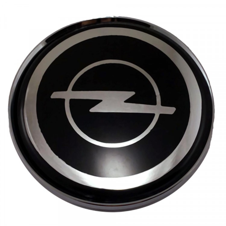 Колпачки на диски 62/56/8 со стикером Opel черный