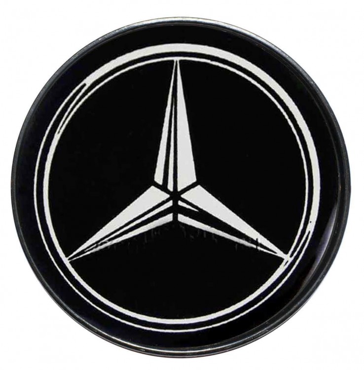 Колпачок центральный Mercedes 60/55.5/8 черный 