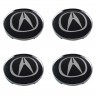 Колпачок на диск Acura 59/50.5/9 хром и черный