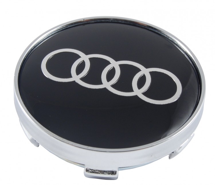 Колпачок на диски Audi 61/56/10 4M0-601-170-JG3 хром-черный