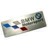Шильдик из тонкого металла BMW Motorsport 80*30 мм