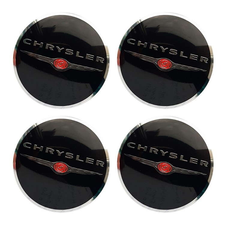 Наклейки на диски Chrysler 60 мм метализированные