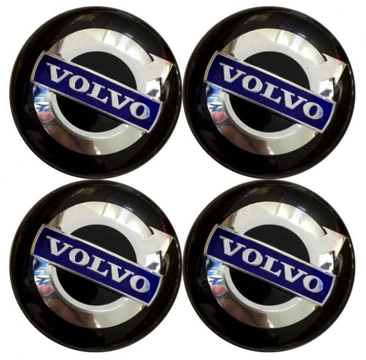 Колпачки на диски Volvo 68/62.5/9 black