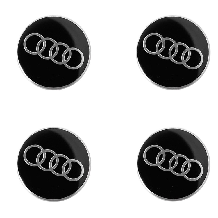 Наклейки на диски Audi black сфера 54 мм