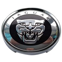 Изображение товара Колпачки на диски Jaguar 65/60/12 хром и черный 