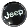 Заглушки для диска со стикером Jeep (64/60/6) хром и черный