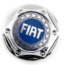 Колпачок на диски Fiat 68/62/10 хром-синий гайка
