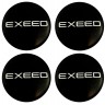 Наклейки на диски Exeed 60 мм юбка черные 
