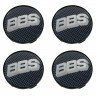 Колпачки на диски BBS 60/56/9 карбон/хром