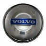 Колпачок на диск Volvo 59/50.5/9 хром с синим 