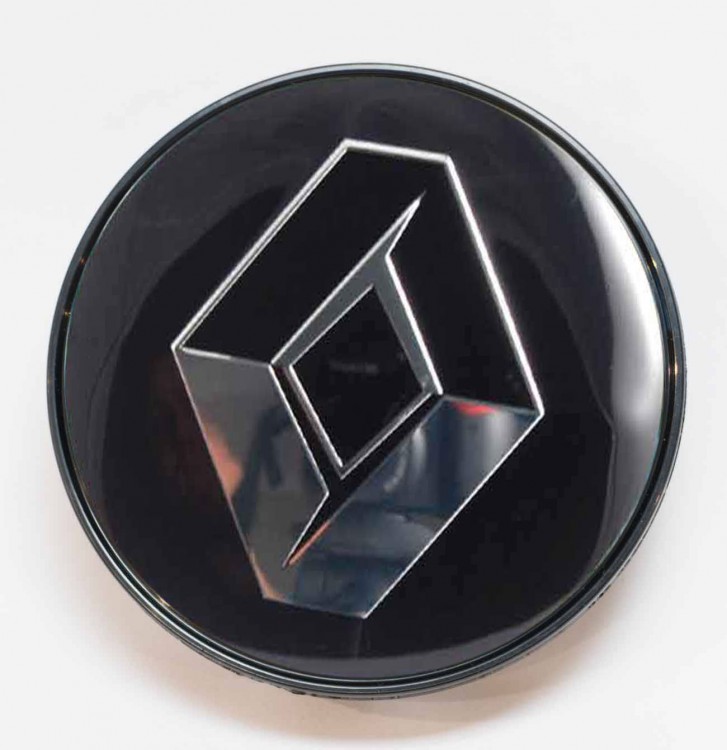 Заглушка литого диска Renault 67/56/16 черный  