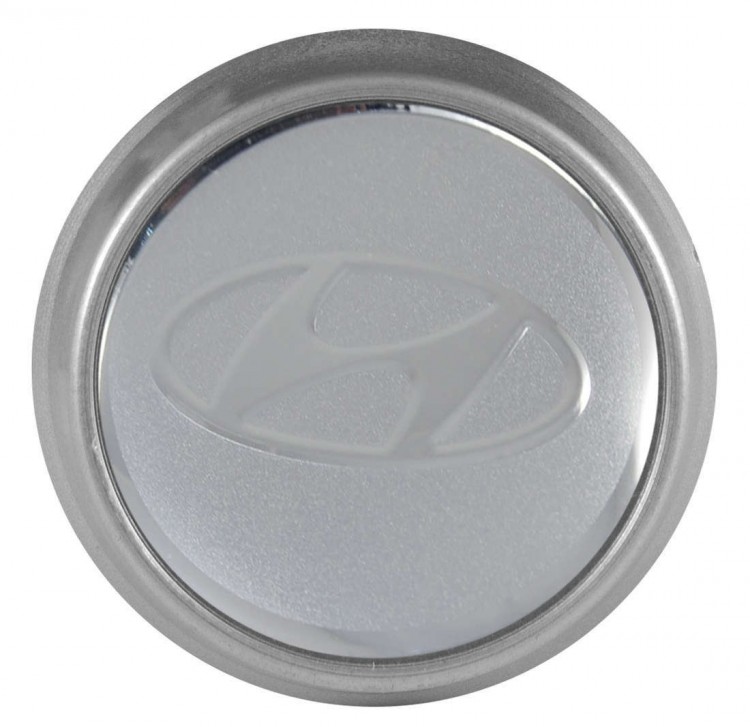 Колпачки на диски ВСМПО со стикером Hyundai 74/70/9 хром 