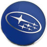 Колпачок на диски Subaru AVTL  60|56|10 синий-хром