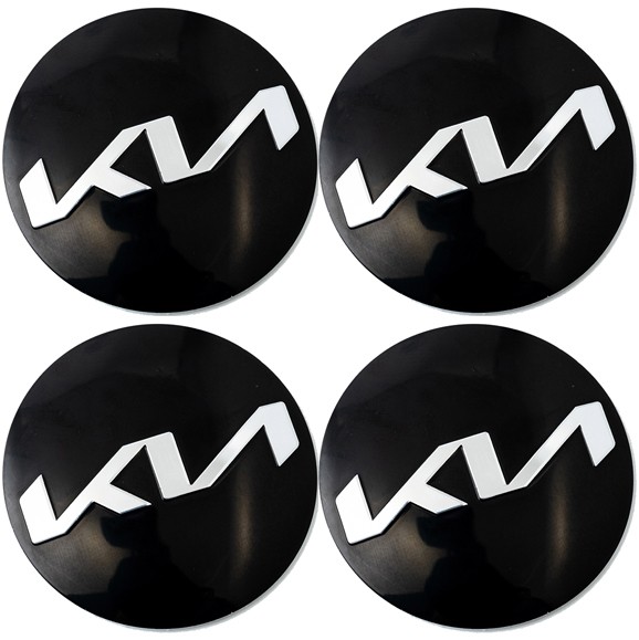 Наклейки на диски KIA 55 мм силикон новый логотип