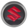 Колпачки на диски ВСМПО со стикером Suzuki 74/70/9 красный и черный 