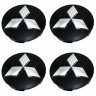 Ступичные заглушки комплект Mitsubishi 59/53/9 , цвет черный+серебристый