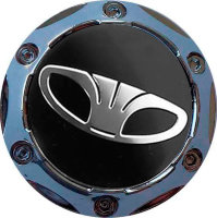 Изображение товара Колпачок на диски Daewoo 64/56/9 черный-хром конус