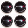 Заглушка литого диска Nissan Nismo 68/65/12 черный 