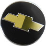 Колпачок на диски Chevrolet AVTL 60|56|10 черный с золотым лого