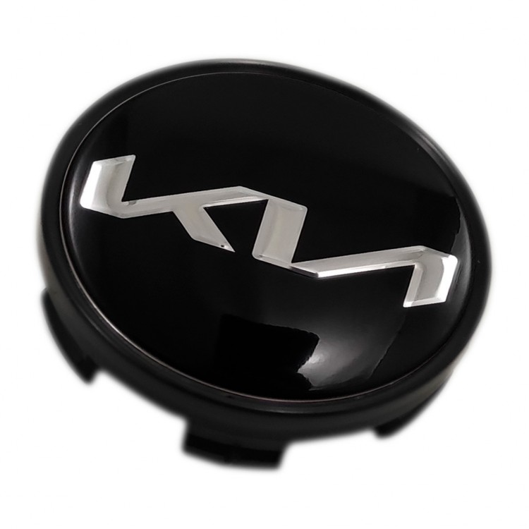 Колпачок на диски KIA 56/51/11 черный стикер новый логотип
