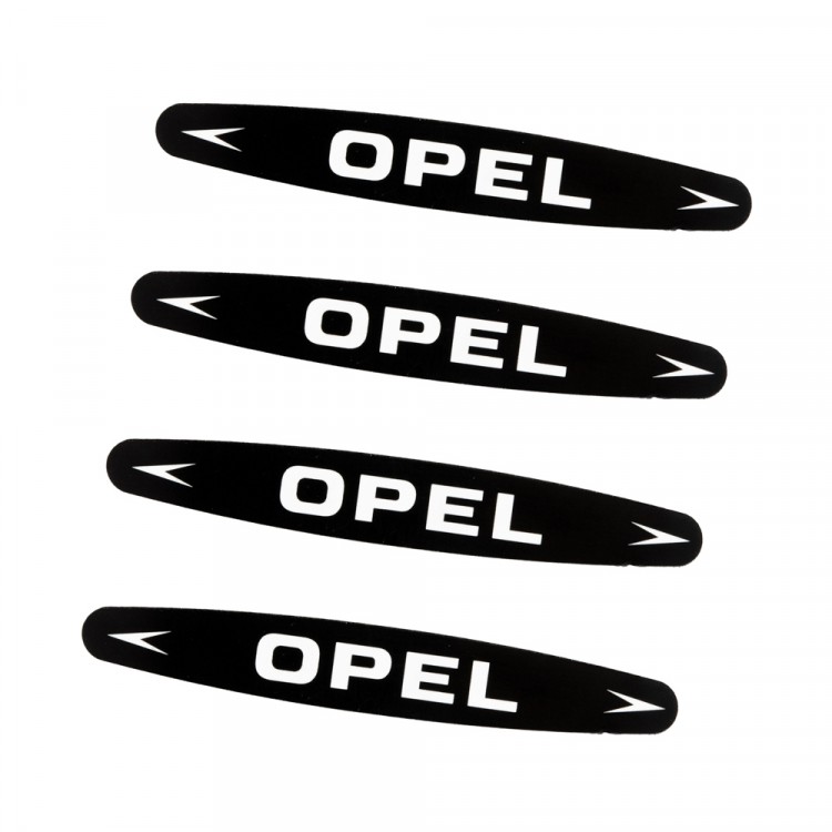 Наклейка на ручки Opel черные 