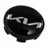 Колпачок на диски KIA 60/54/10 черный стикер новый логотип