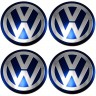 Наклейки на диски Volkswagen blue сфера 65 мм  фото