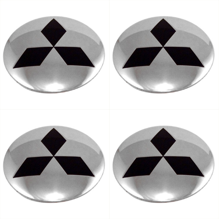 Наклейки на диски Mitsubishi steel сфера 54 мм