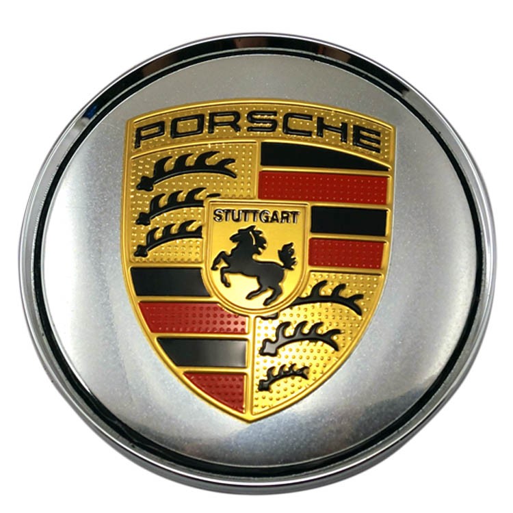 Колпачок на диски Porsche (68/64/10) хром серебристый