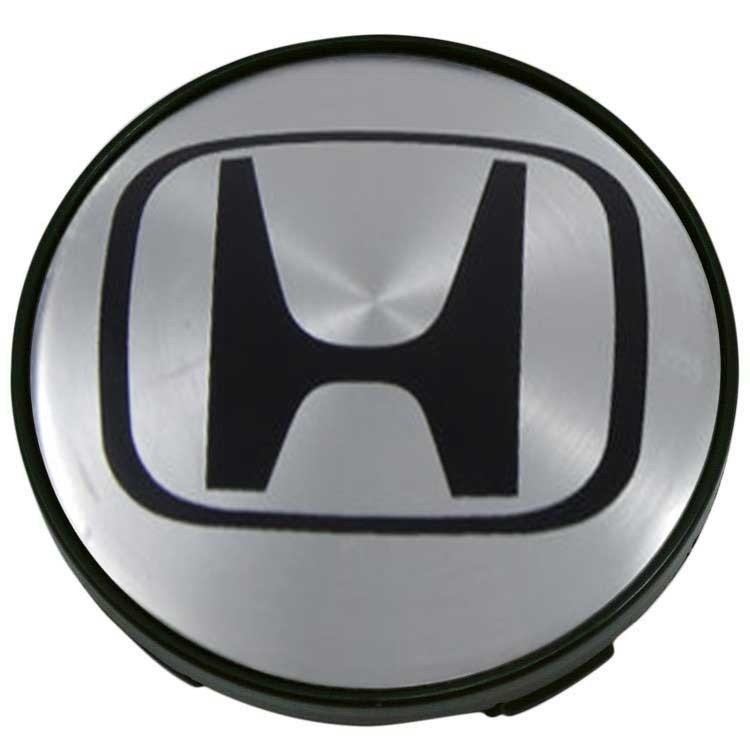 Колпачки на диски Honda 60/54/10 серебристые с черным