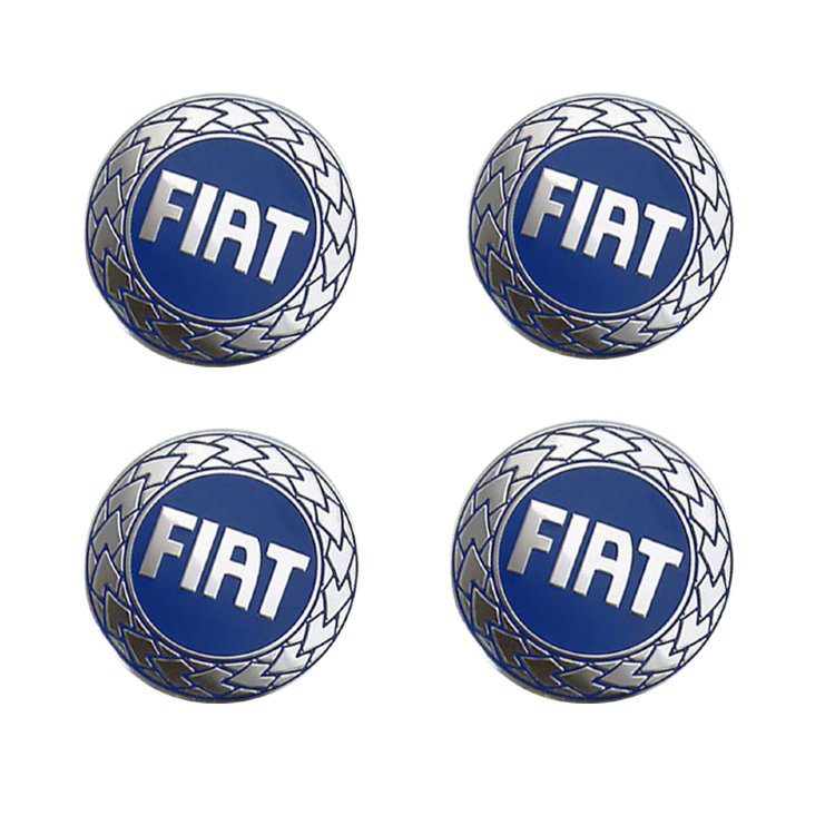 Наклейки на диски Fiat blue сфера 65 мм