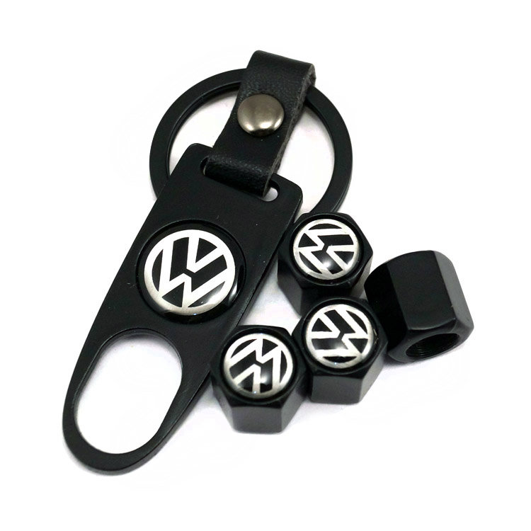 Ниппельные колпачки c брелком Volkswagen black